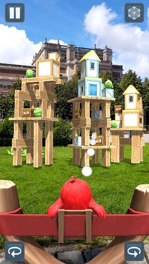 Bắn Angry Bird vào các công trình