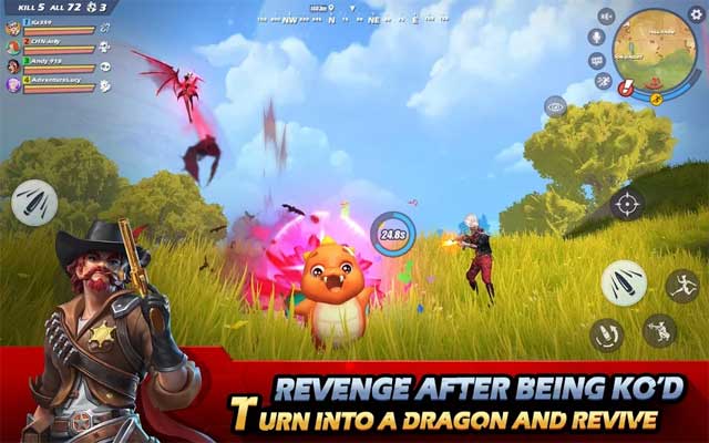 Bạn sẽ biến thành rồng và được hồi sinh nếu có thể cầm cự lâu hơn 15 giây