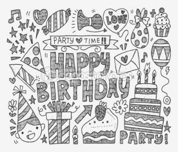 Doodle Art sinh nhật