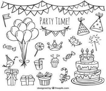 Doodle Art sinh nhật