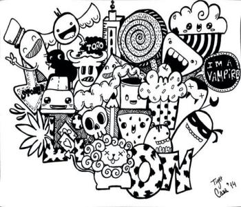 Doodle Art birthday