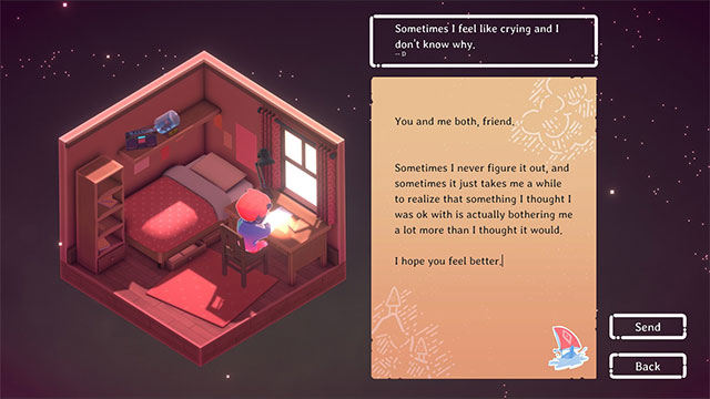 Kind Words là game viết thư nhẹ nhàng, thú vị trên máy tính