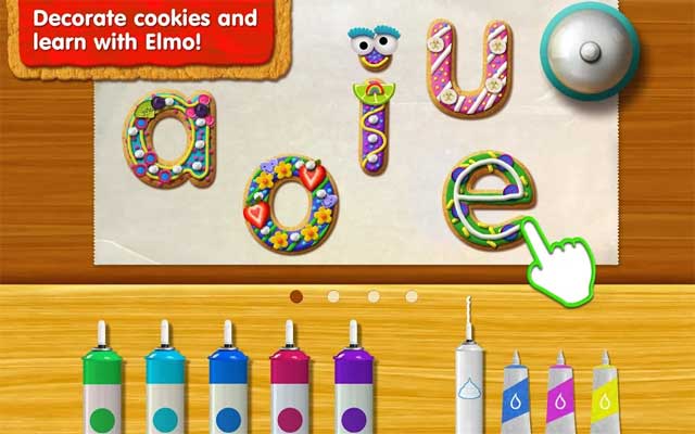 Trang trí bánh quy của bé và học từ vựng với Elmo 