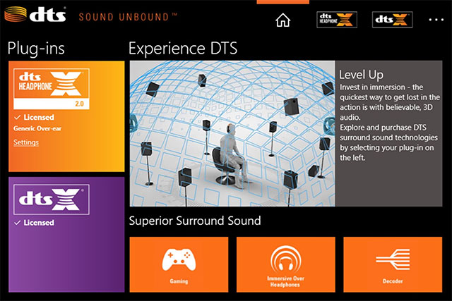 DTS Sound Unbound mang công nghệ DTS:X và DTS Headphone:X lên máy tính Win 10 của bạn