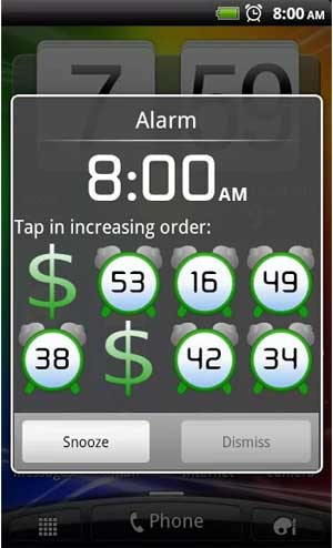Time Is Money tích hợp nhiều báo thức
