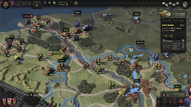 Unity of Command II là game chiến thuật theo lượt với chủ đề Thế chiến II