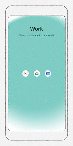 App chỉ hiển thị những ứng dụng liên quan đến công việc bạn đang làm