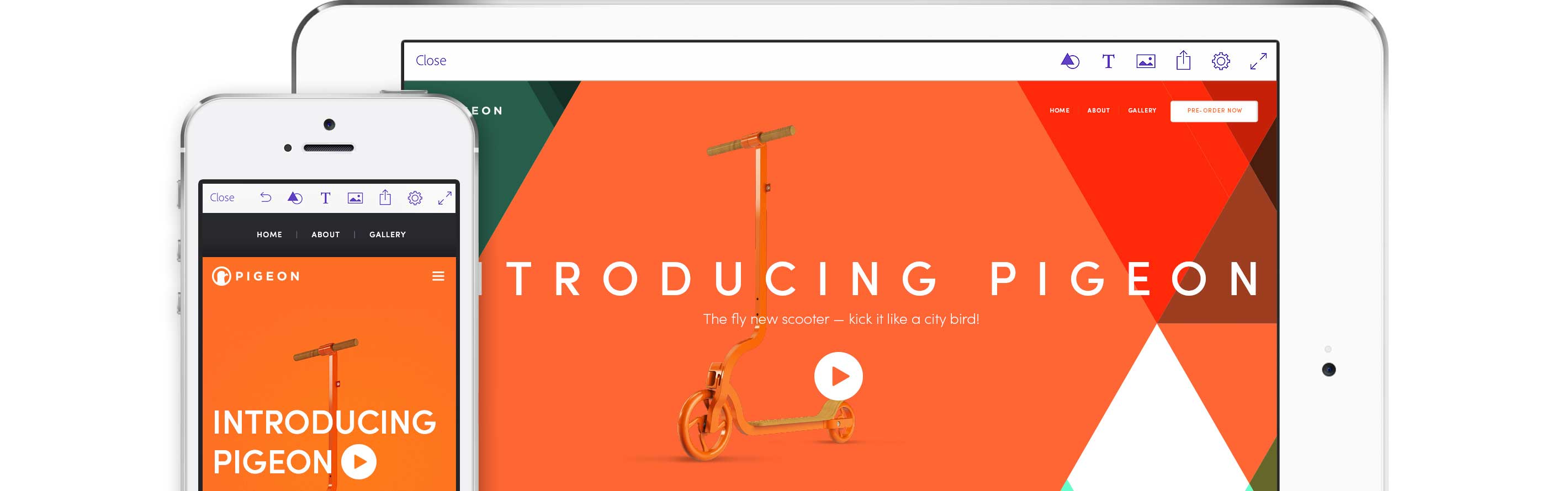 Giao diện Adobe Comp cho Android