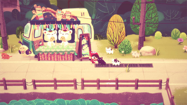Game Mineko's Night Market sở hữu đồ họa hoạt hình dễ thương, đậm chất Nhật Bản