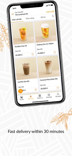 Ứng dụng tích điểm chuỗi nhà hàng The Coffee House