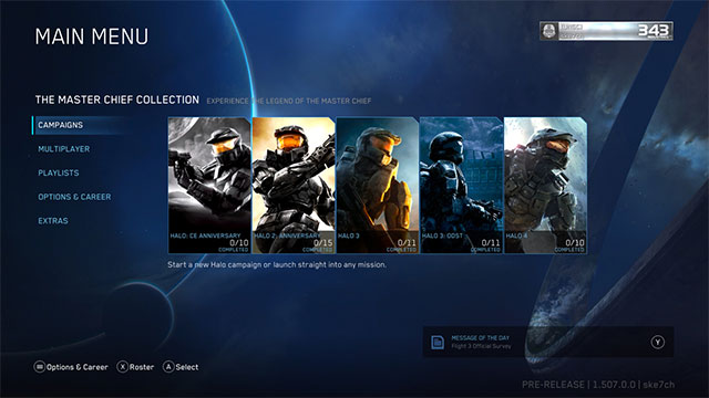 Halo: The Master Chief Collection bao gồm 6 phần game hấp dẫn trong series Halo