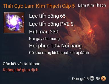 Thái Cực Lam Kim Thạch Cấp 5