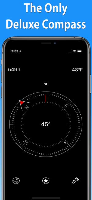 Compass là ứng dụng la bàn cho iPhone, iPad và Apple Watch