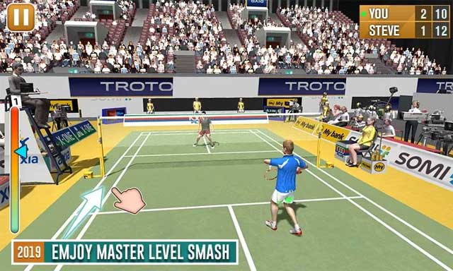 Tranh tài trong các giải đấu và trở thành nhà vô địch trong Badminton Club Android