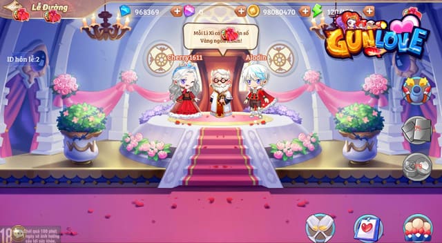 Lễ đường thành hôn trong Gun Love cho Android