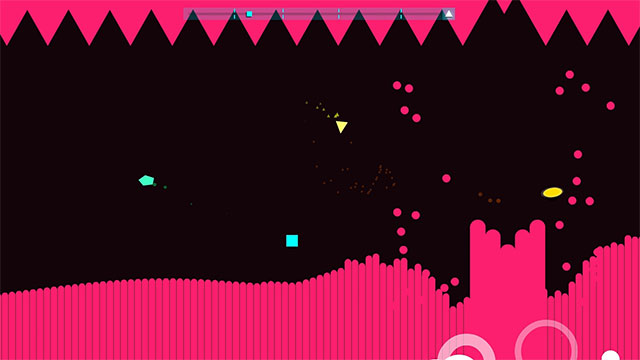 Tránh né các hình dạng, di chuyển để chơi nhạc trong Just Shapes & Beats