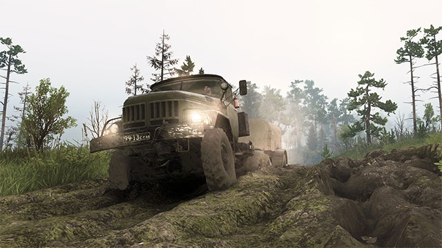 Thử thách khả năng lái xe tải trên đường trường gồ ghề, đầy cạm bẫy của Spintires