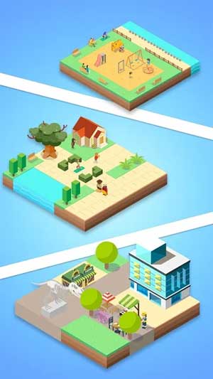 Tô màu từng layer để xây dựng toàn bộ vùng đất