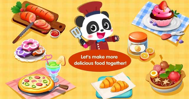 Cùng gấu trúc Kiki làm những món ăn ngon trong Little Panda's Food Cooking