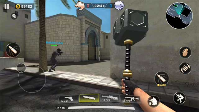 Critical Strike 5vs5 Online for Android cung cấp rất nhiều vũ khí để bạn lựa chọn