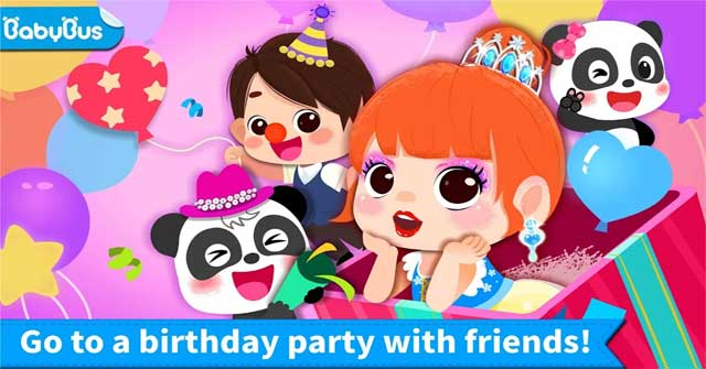 Cùng bạn bè tham dự một bữa tiệc sinh nhật dễ thương trong Little Panda's Birthday Party 