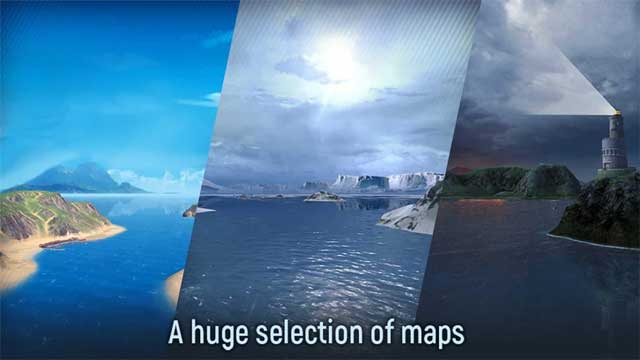 Chiến đấu trên nhiều bản đồ hoành tráng của Naval Armada: World Warships