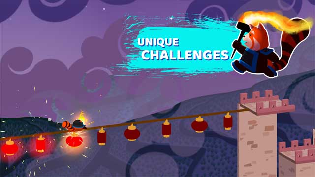 Fire Panda Android chứa đựng nhiều nhiệm vụ và thử thách độc đáo