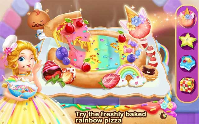 Thử làm món bánh pizza cầu vồng đầy màu sắc