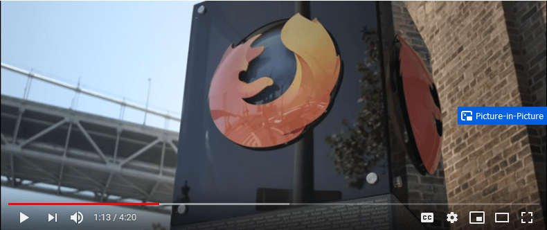 Tính năng Picture-in-Picture mới trên Firefox 71