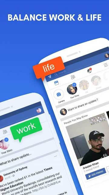 Clone App cho Android cân bằng công việc và cuộc sống