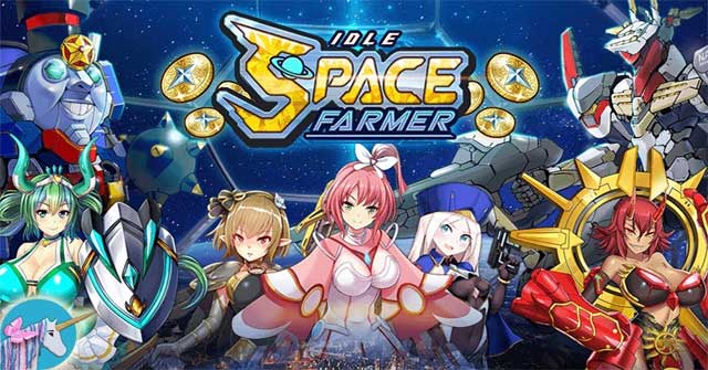 Đánh bại quái vật và bảo vệ nông trại của bạn trong game Idle Space Farmer