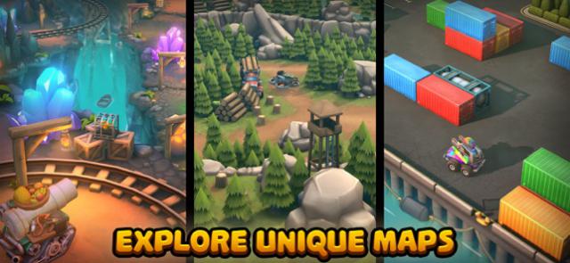 Khám phá nhiều bản đồ chiến đấu độc đáo