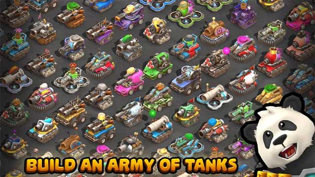 Xây dựng một đội quân xe tăng của riêng bạn trong game Pico Tanks for Android