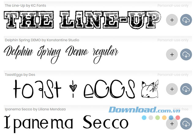 Bộ Font Chill độc đáo