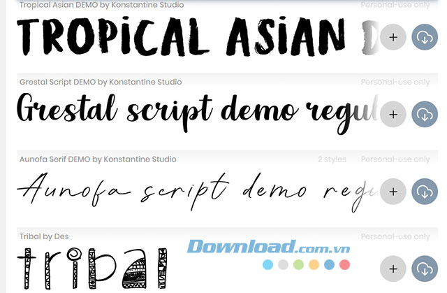 Bộ font chữ đẹp thiết kế poster