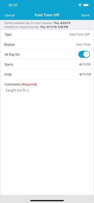 Đặt thông báo nhắc nhở