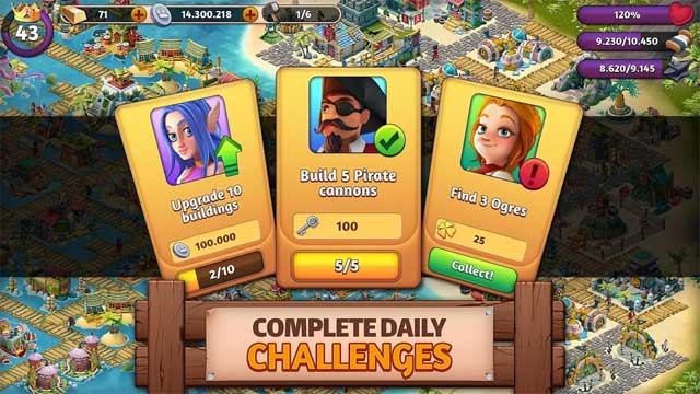 Hoàn thành các nhiệm vụ hàng ngày để kiếm nhiều phần thưởng hữu ích