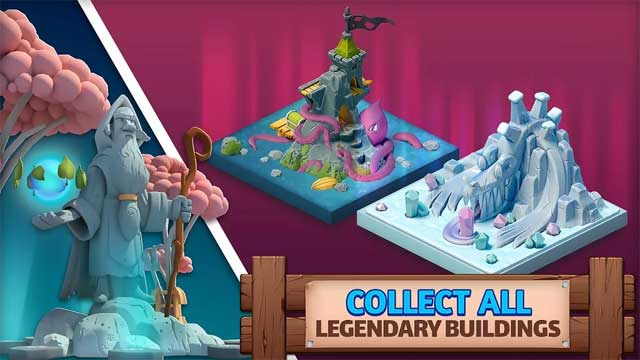 Thu thập tất cả các công trình huyền thoại trong Fantasy Forge for Android