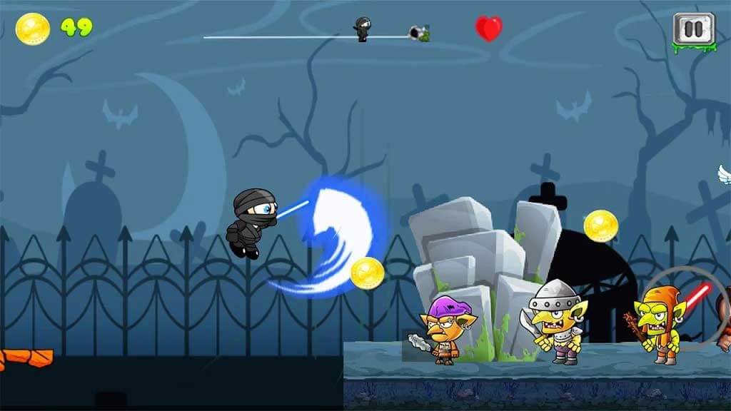 Game phiêu lưu Little Ninja Run: An Adventure Survival cho Android 