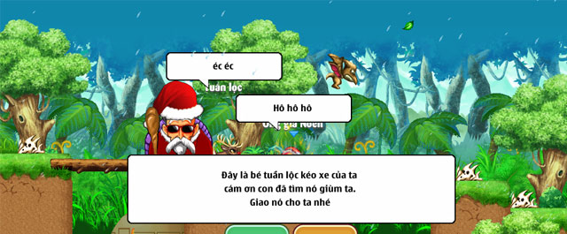 Dắt tuần lộc về trả ông già Noel
