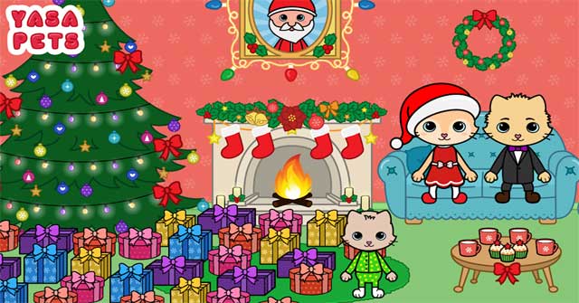 Đón lễ Giáng Sinh ấm cùng cùng gia đình mèo trong game Yasa Pets Christmas