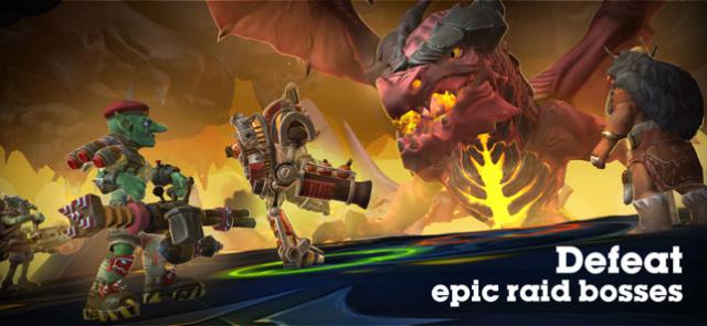 Đánh bại những con trùm trong các trận đánh dữ dội của game Dragon Champions 