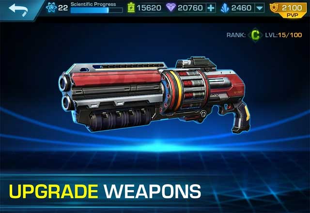 Khám phá kho vũ khí tuyệt vời với hệ thống nâng cấp độc đáo của Evolution 2