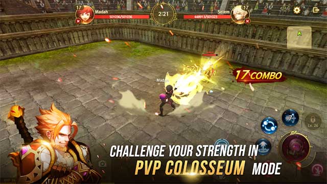 Trải nghiệm nhiều chế độ PvP đa dạng và tranh tài cùng người chơi khác trên đấu trường
