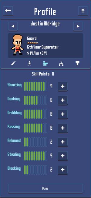 Thông kê từng cầu thủ