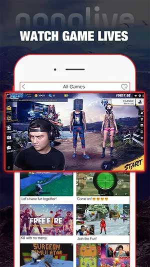 Xem livestream game