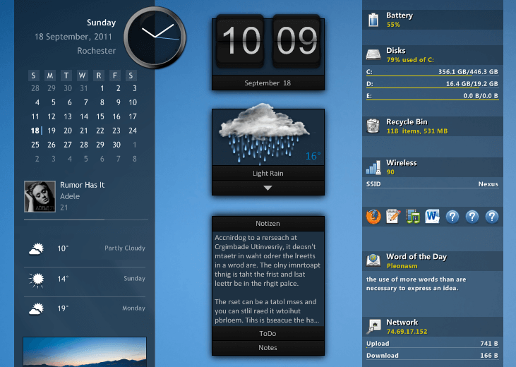Skin Rainmeter