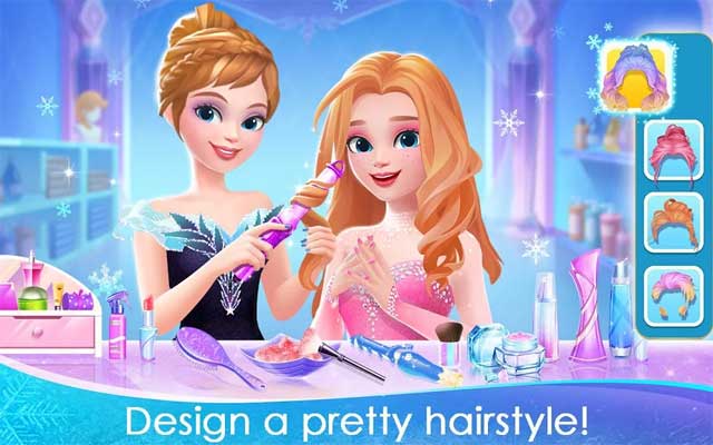 Thiết kế một kiểu tóc biểu diễn thật lộng lẫy và nổi bật cho Elza 