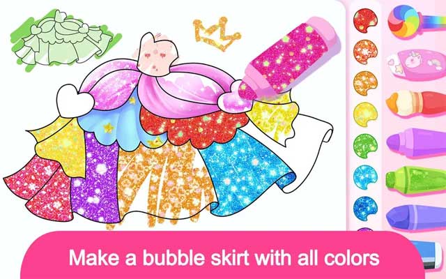 Tạo ra một chiếc vát dạ hội lộng lẫy với tất cả màu sắc mà bé thích