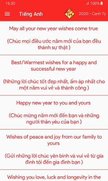 Chúc Tết tiếng Anh